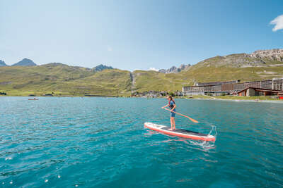 Paddle sur le lac de Tignes